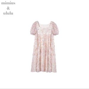 Puff Sleeve Mini Dress Summer Vintage French Flora Dress